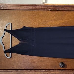 Navy blue maxi formal dress